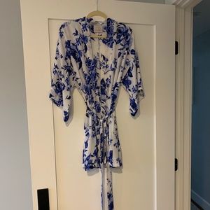 SOLD Floral robe or kimono, one size fits all